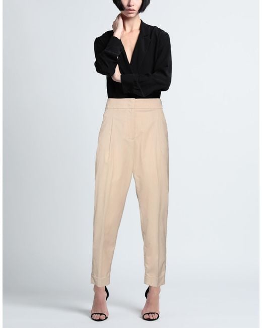 Peserico Natural Pants Polyester, Viscose, Elastane