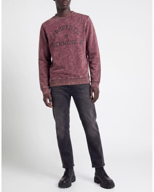 Richmond X Red Sweatshirt Cotton, Polyester for men