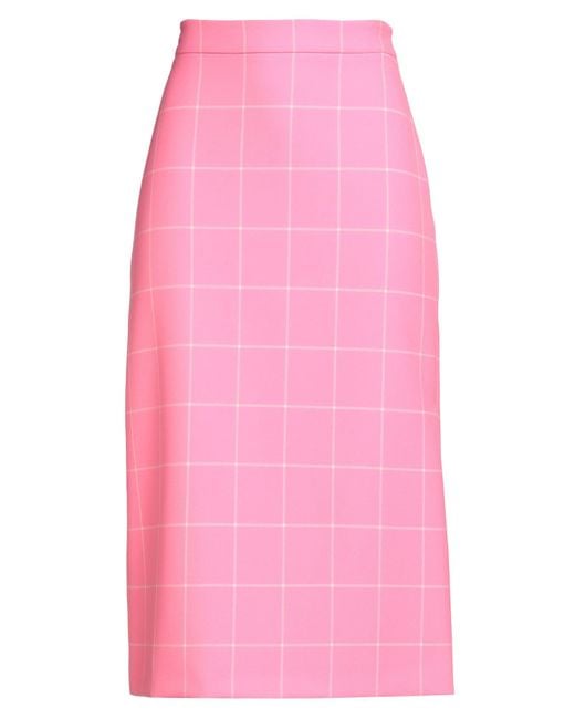 Iceberg Pink Fuchsia Midi Skirt Polyester, Viscose, Elastane