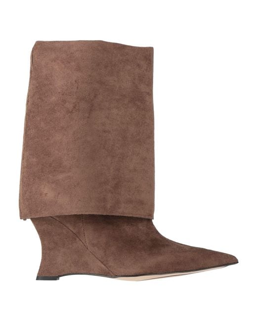 Divine Follie Brown Ankle Boots