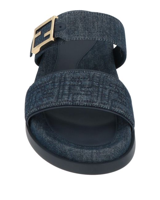 Fendi Blue Sandals