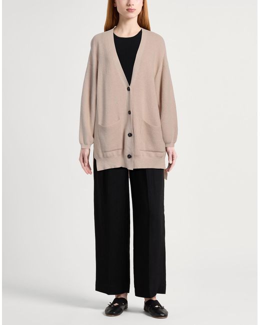 SEVENTY VENEZIA Natural Cardigan Wool, Viscose, Polyamide, Cashmere