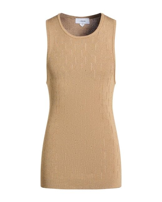 Lardini Natural Khaki Tank Top Cotton, Viscose for men