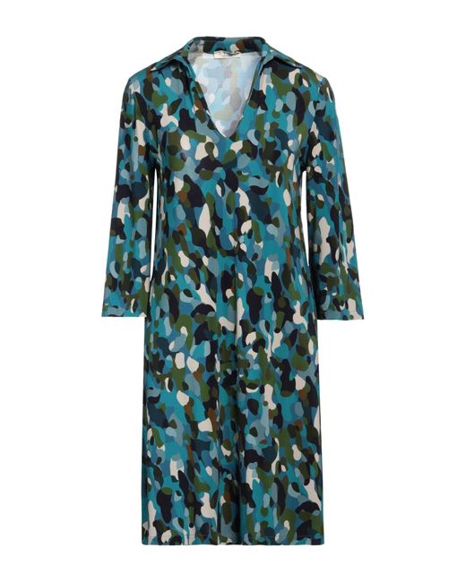 Siyu Blue Mini-Kleid