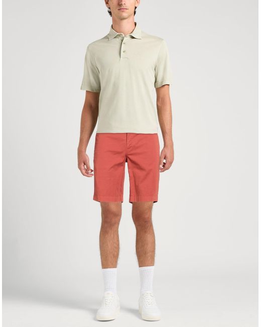 Orlebar Brown Red Rust Shorts & Bermuda Shorts Cotton, Elastane for men