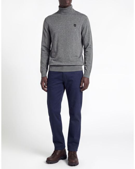 Timberland Gray Turtleneck Cotton for men