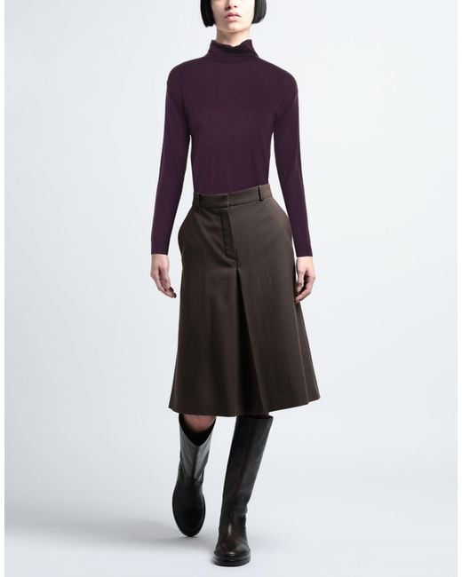 Aragona Purple Turtleneck Merino Wool