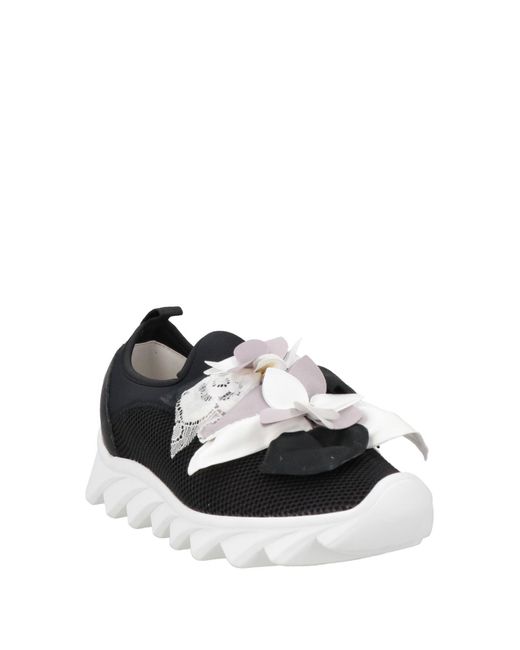 Ras Black Sneakers Textile Fibers
