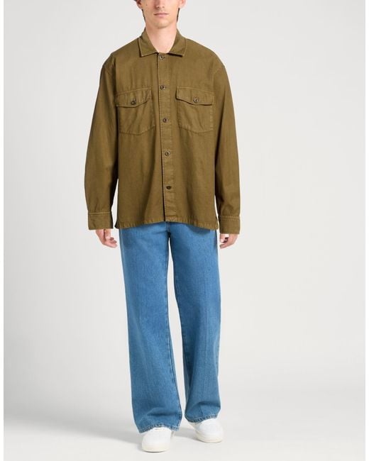 Gant Green Military Shirt Cotton, Lyocell for men