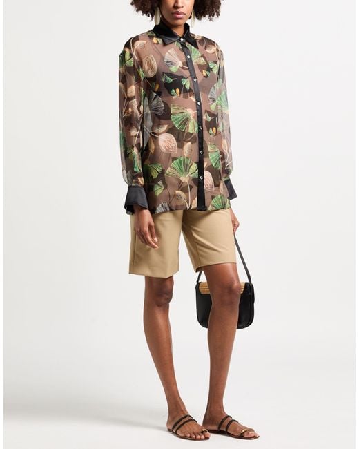 Really Wild Clothing Gray Dark Shirt Silk, Polyamide