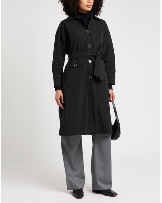 Herno Black Overcoats & Trench Coats