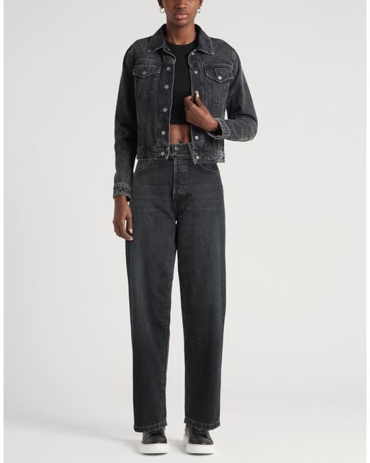 Acne Gray Jeans Cotton, Cowhide