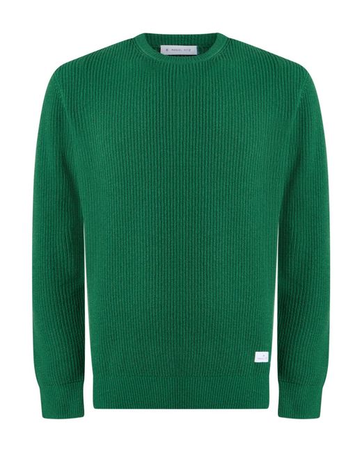 Manuel Ritz Green Sweater Wool, Polyamide for men