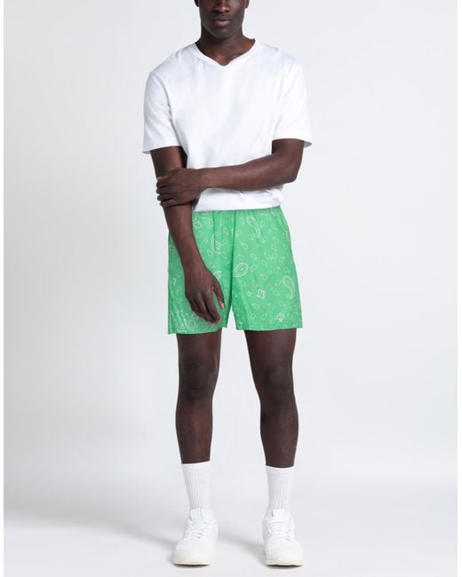GARMENT WORKSHOP Green Shorts & Bermuda Shorts for men