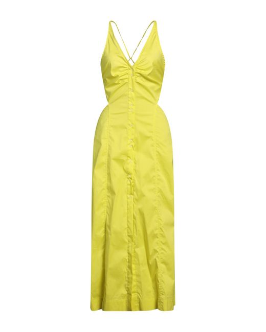 Ganni Yellow Maxi Dress