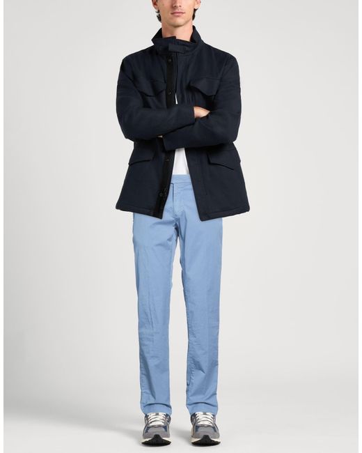 Mason's Blue Pants Cotton, Elastane for men