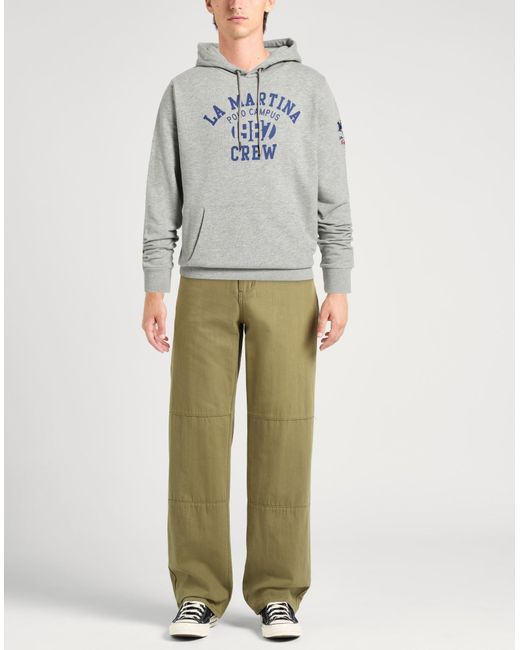 La Martina Gray Sweatshirt for men