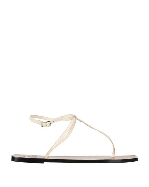 Atp Atelier White Thong Sandal