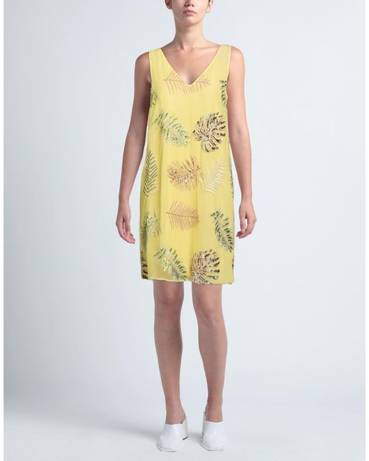 Twinset Yellow Mini Dresses
