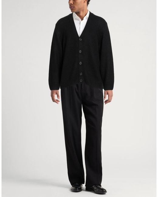 DSquared² Black Cardigan Alpaca Wool for men