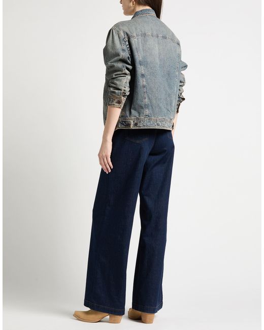 Moorer Gray Denim Outerwear Cotton