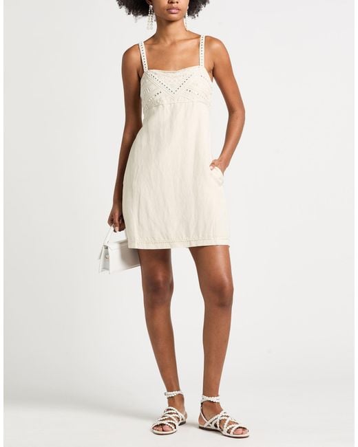 Twinset Natural Mini Dresses