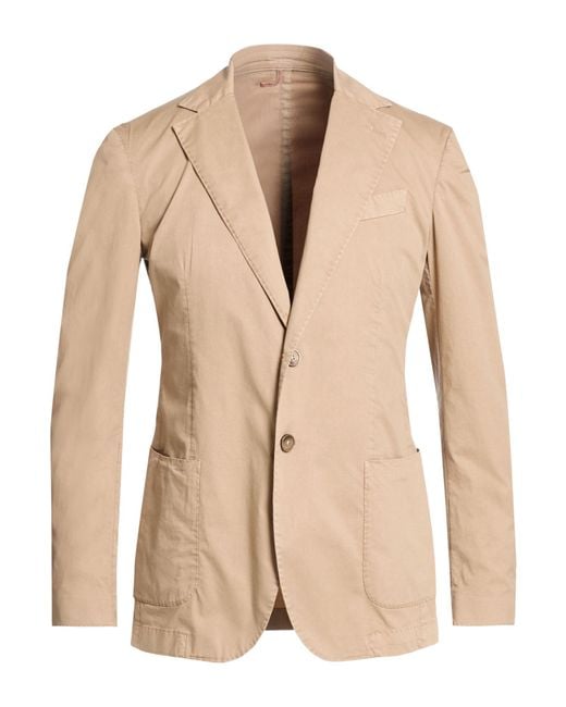 Santaniello Natural Light Blazer Cotton, Elastane for men