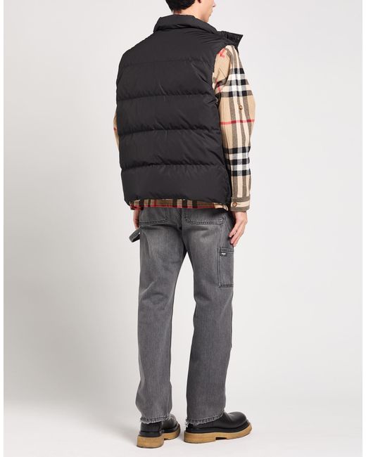 Burberry Brown Check Reversible Down Vest for men