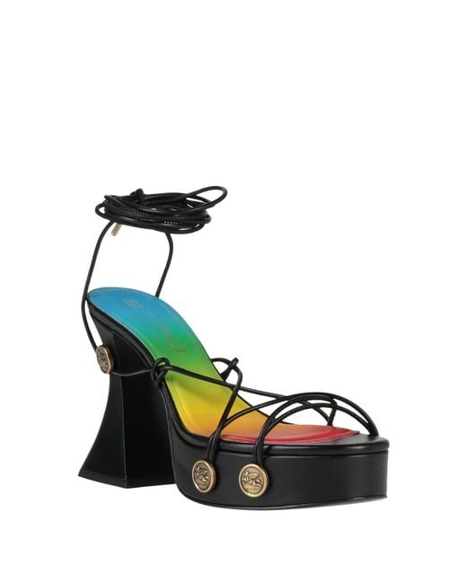 Etro Black Sandale