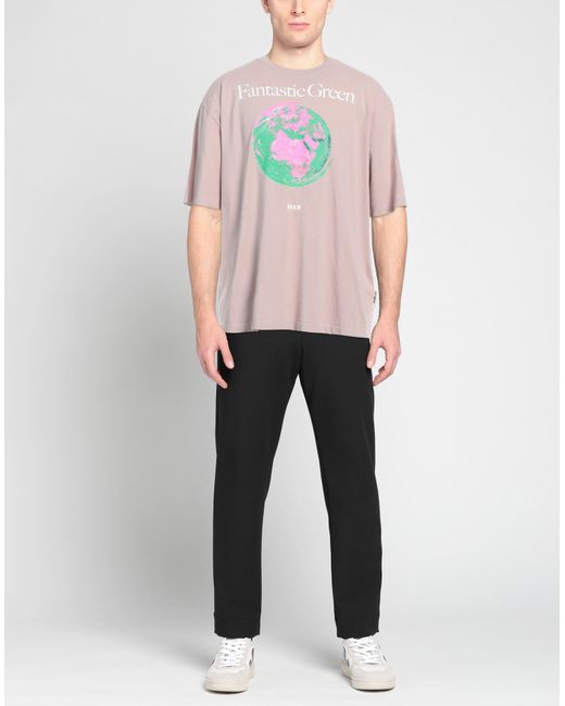 MSGM Pink T-shirt for men