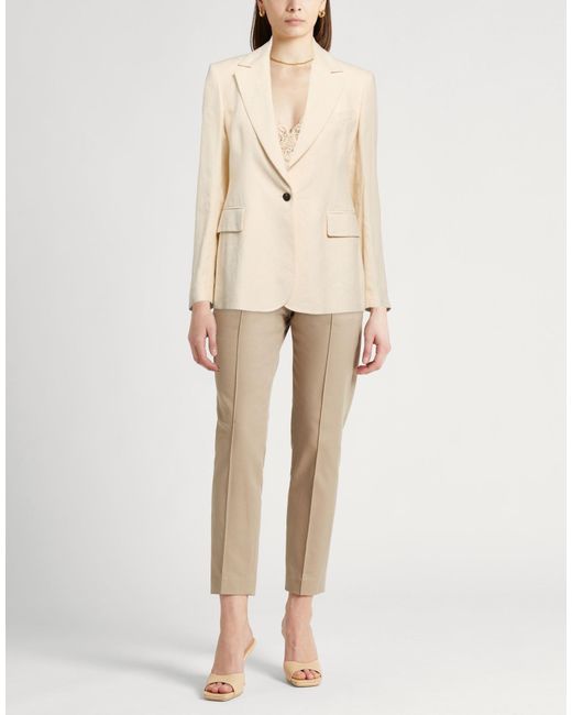 Eleventy Natural Blazer Linen