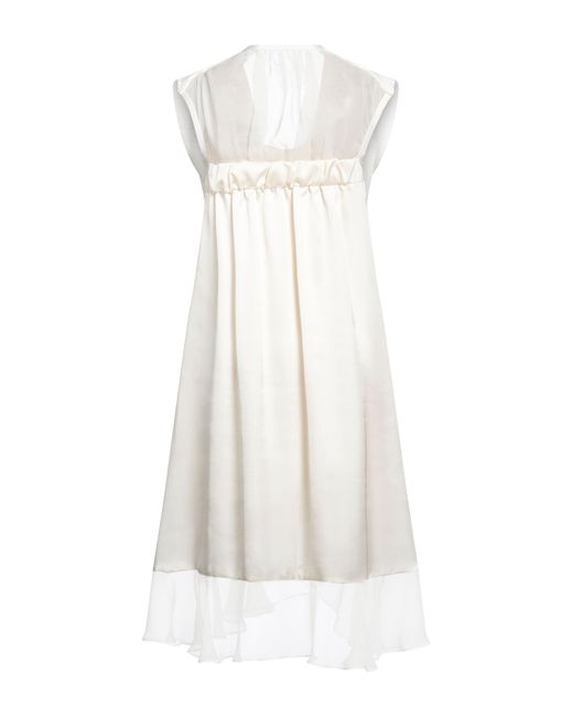 Sacai White Mini Dress