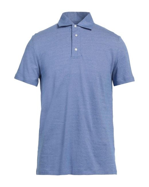 Polo di Isaia in Blue da Uomo