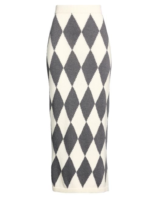 Liviana Conti White Maxi Skirt