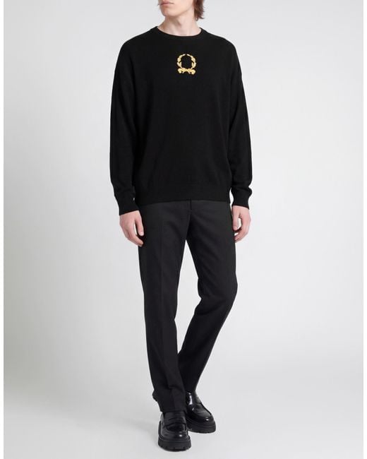 Moschino Black Sweater Polyamide, Viscose, Wool, Cashmere for men