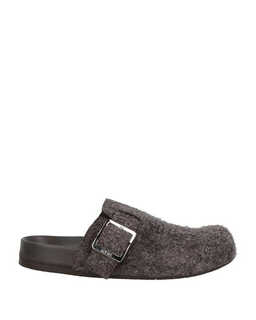 Loewe Brown Chocolate Mules & Clogs Leather for men