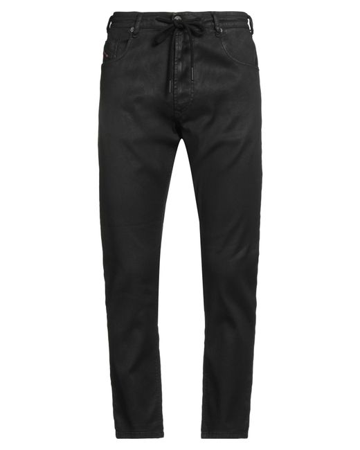 DIESEL Gray Jeans Cotton, Polyester, Elastane for men