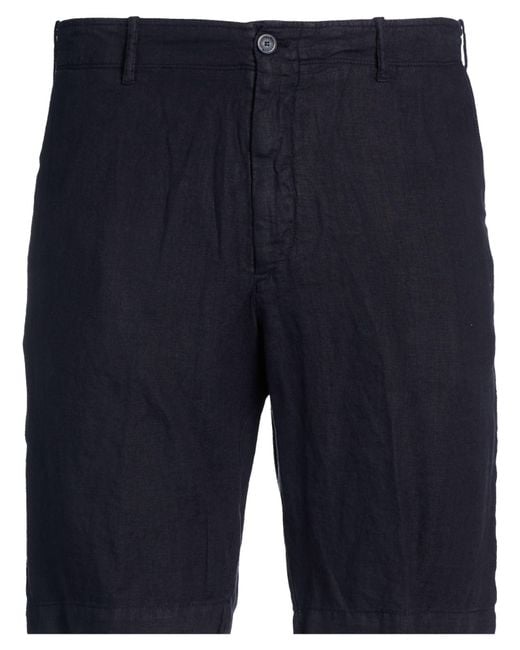 Fedeli Blue Shorts & Bermuda Shorts Linen for men