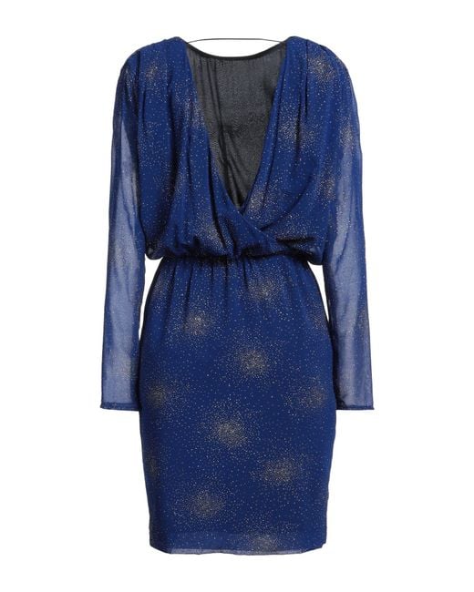 MSGM Blue Mini Dress Polyester