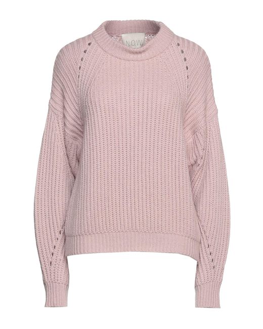 N.O.W. ANDREA ROSATI CASHMERE Cashmere Sweater in Pink | Lyst