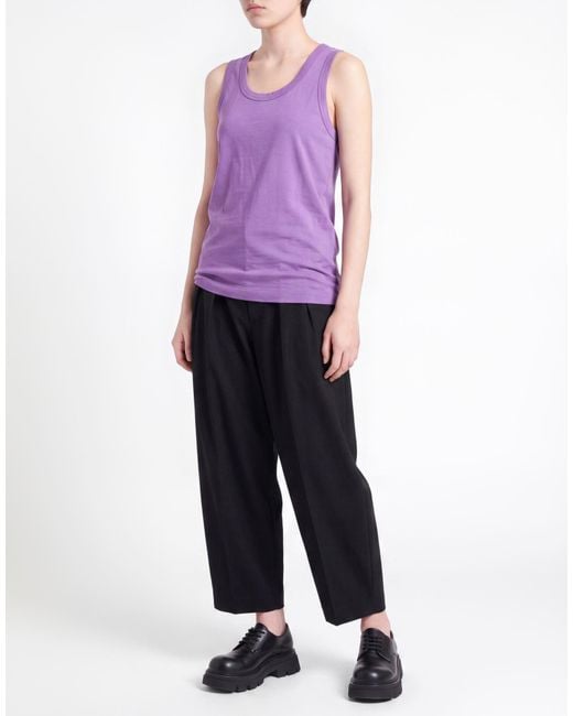 Comme des Garçons Purple Tank Top Cotton