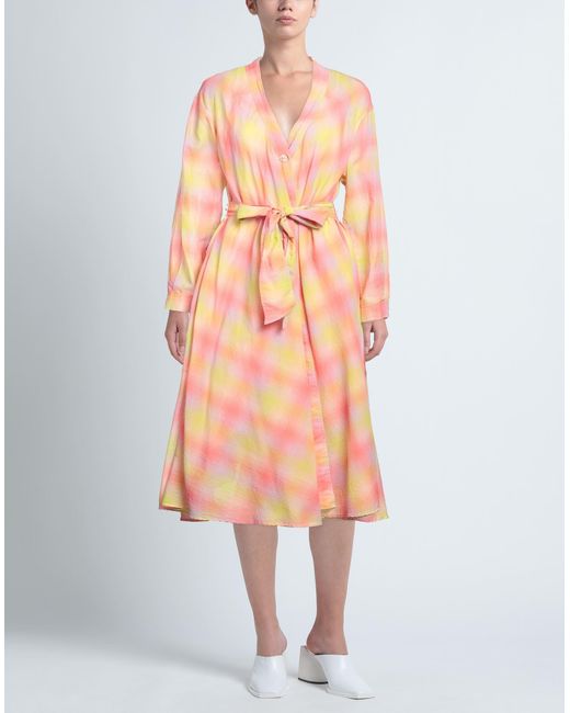 Forte Forte Pink Midi-Kleid