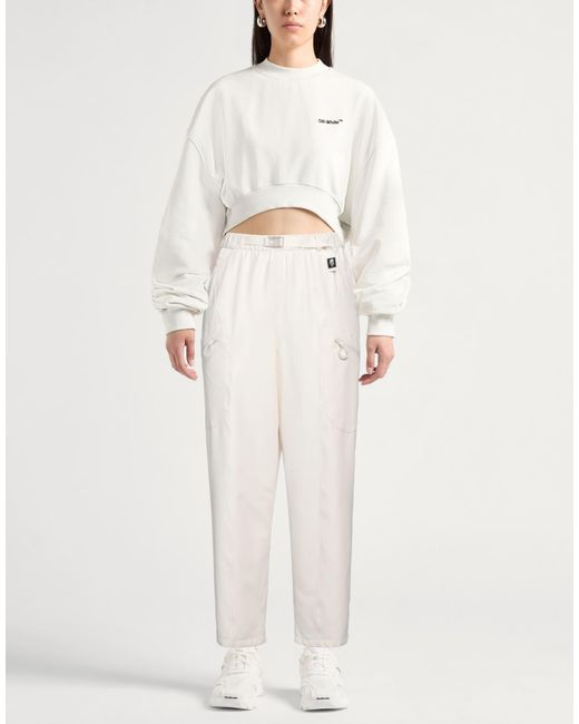 The North Face White Ivory Pants Nylon, Elastane