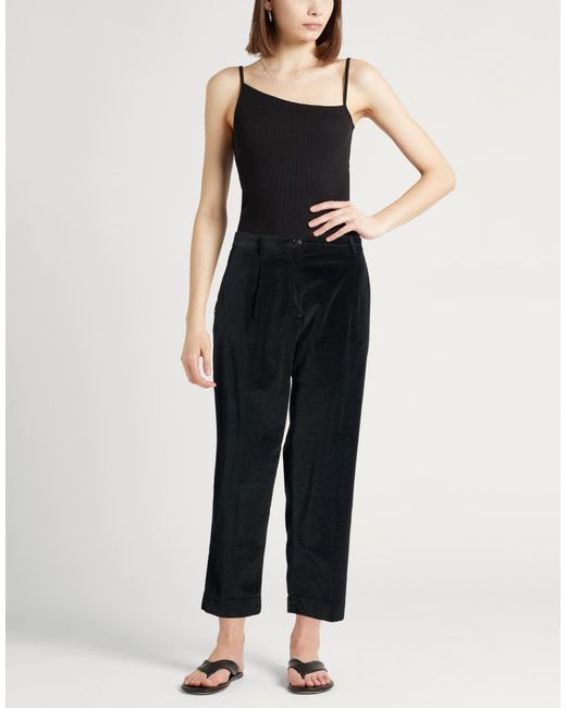 White Sand Black Pants Cotton, Modal, Elastane
