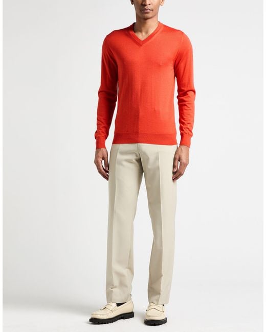 Fedeli Red Sweaters for men