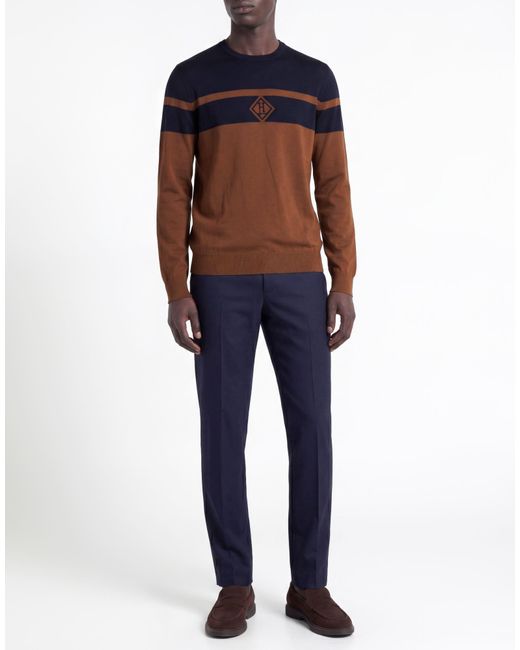 Herno Blue Light Sweater Virgin Wool for men