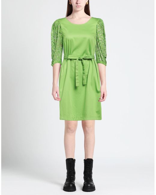 LUCKYLU  Milano Green Mini Dress