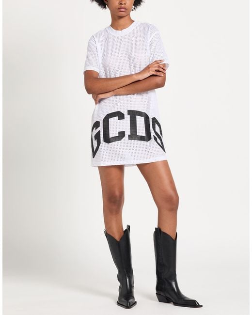 Gcds White Mini Dresses