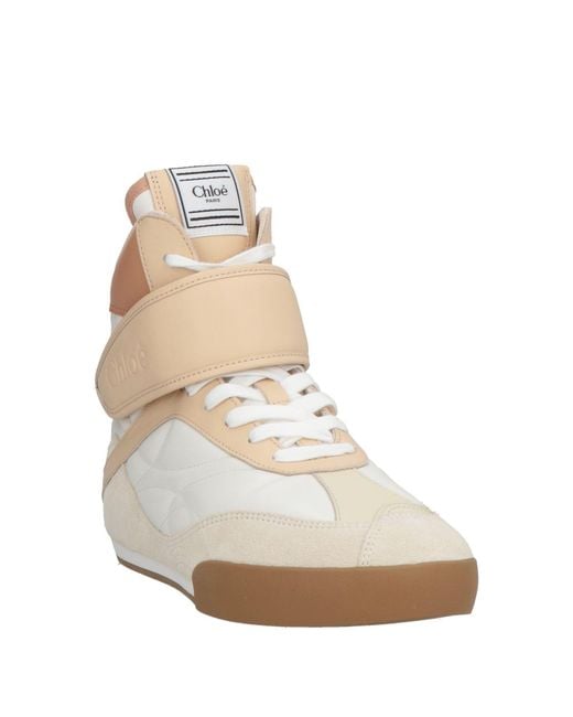 Chloé Natural Sand Sneakers Leather