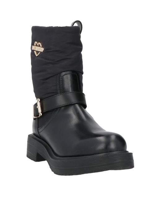 Love Moschino Black Ankle Boots